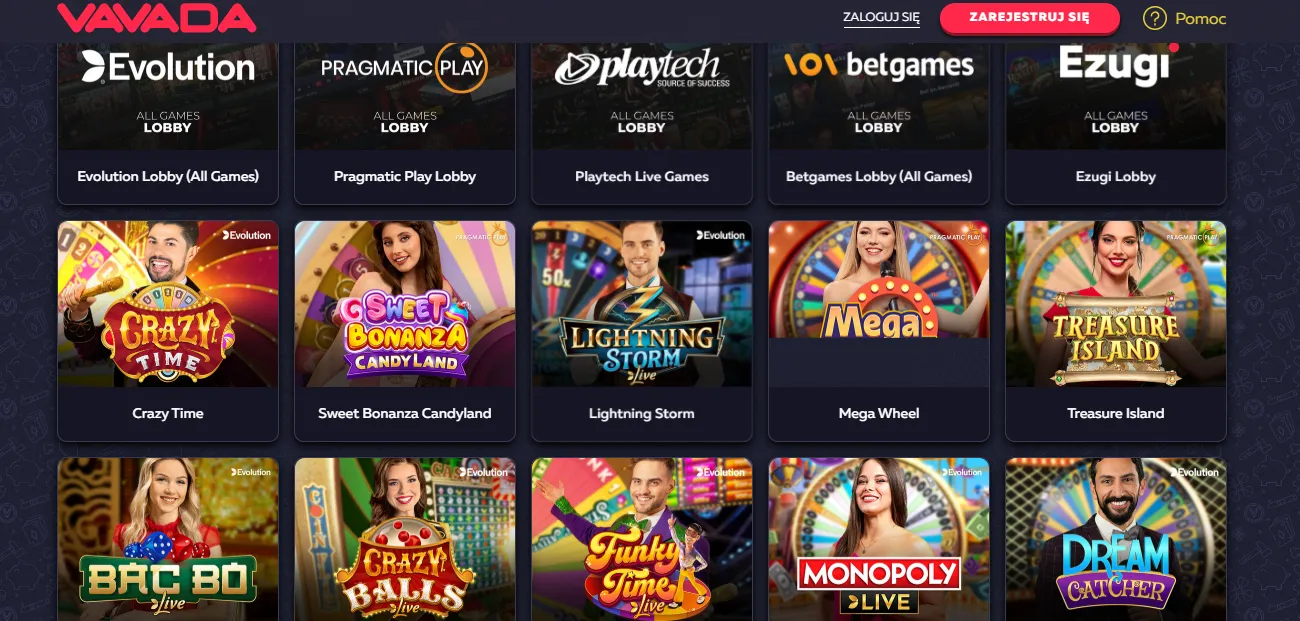 Vavada Casino PL — kasyno online z licencją Curaçao